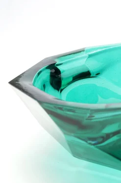 Misa Dekoracyjna Szkło Z Recyklingu Zielone Ø25 Cm