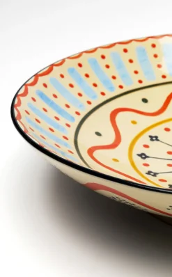 Misa Dekoracyjna Z Ceramiki Boho Kolorowe Wzory Ø33 Cm