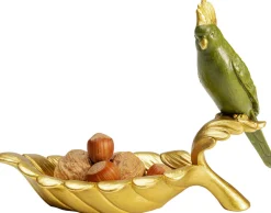 Miseczka Dekoracyjna Parrot Guard 21x14 Cm Zielono-złota