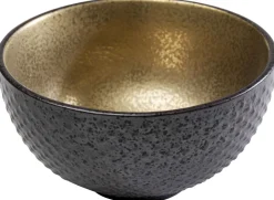 Miseczka Na Przekąski Z Porcelany Czarno-złota Ø11 Cm 250 Ml