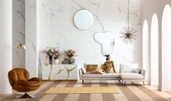 Narożnik Amalfi 275x159 Cm Kremowy Prawy