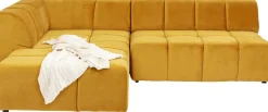 Narożnik Belami 265x210 Cm Bursztynowy Lewy
