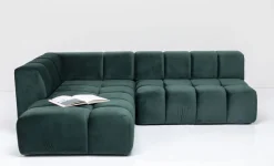 Narożnik Belami 265x210 Cm Ciemnozielony Lewy