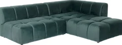 Narożnik Belami 265x210 Cm Ciemnozielony Prawy