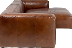 Narożnik Cubetto 270x170 Cm Brązowy Skóra Naturalna - Prawy