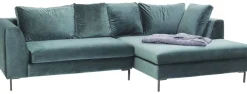 Narożnik Gianna 290x167 Cm Zielony Prawy