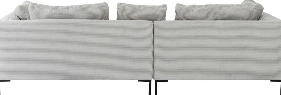 Narożnik Gianni Cord 290x167 Cm Szary Lewy