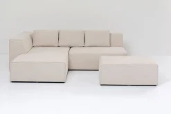Narożnik Infinity Ottomane 306x182 Cm Kremowy Lewy