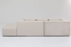 Narożnik Infinity Ottomane 306x182 Cm Kremowy Lewy