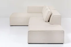 Narożnik Infinity Ottomane 306x182 Cm Kremowy Lewy