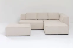 Narożnik Infinity Ottomane 306x182 Cm Kremowy Prawy