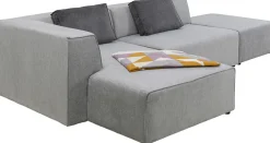 Narożnik Infinity Szary 302x182 Cm Lewostronny
