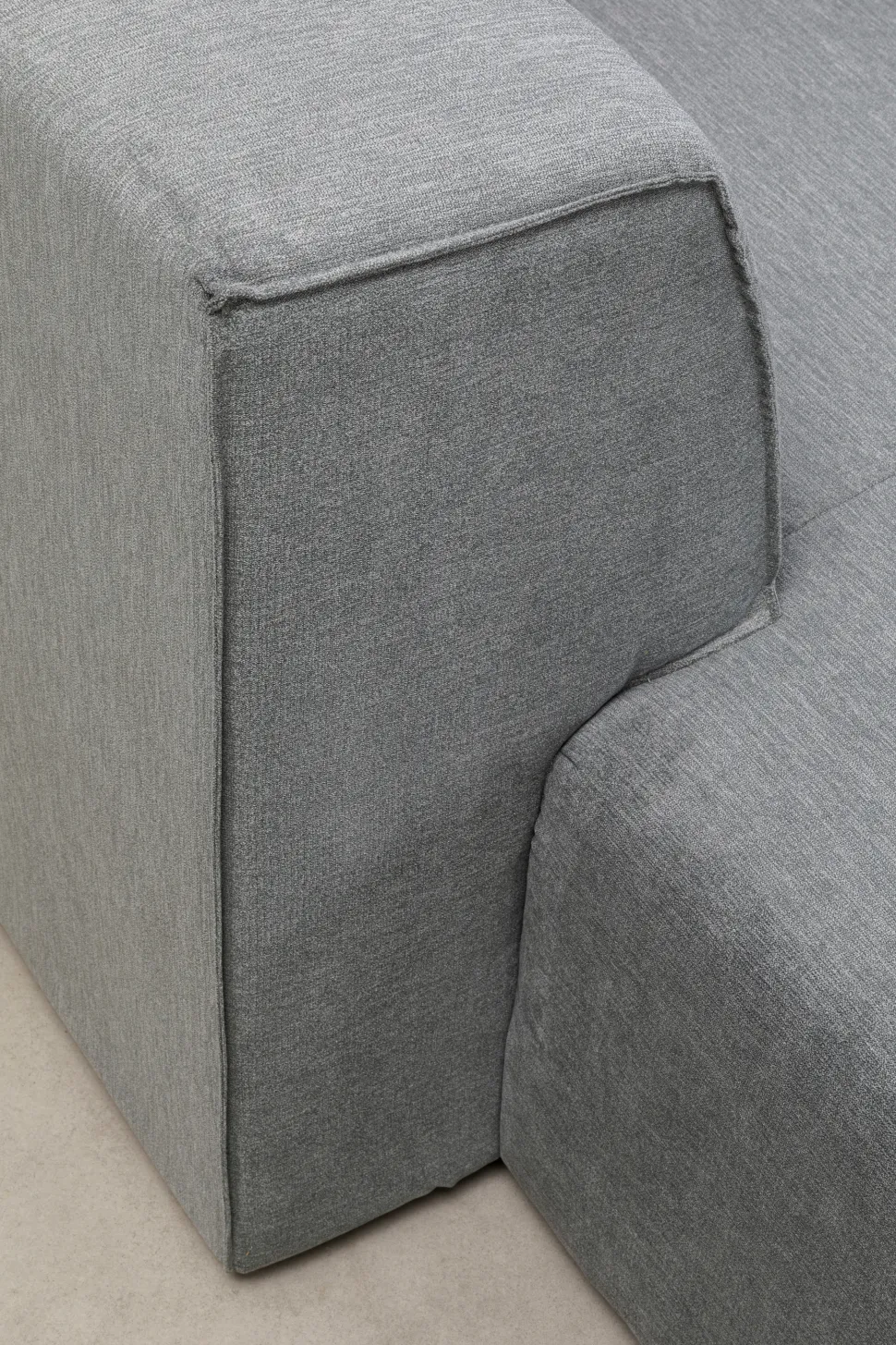 Narożnik Modułowy Duży Szary Lewy 357x182 Cm