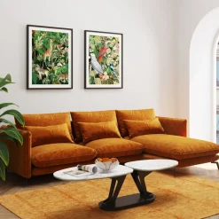 Narożnik Monza 296x175 Cm Kolor Curry - Prawy