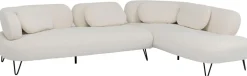 Narożnik Peppo 286x196 Cm Biały Prawy