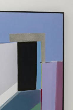 Obraz Abstrakcyjne Kształty Fioletowy 113x113 Cm