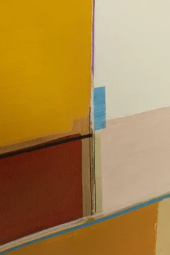 Obraz Abstrakcyjne Kształty żółty 113x113 Cm