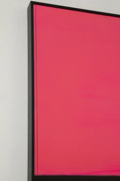 Obraz Abstrakcyjne Kształty Ręcznie Malowany 73x143 Cm Różowy