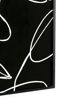Obraz Czarno-biały Twarze Abstrakcyjne Rama Z Aluminium 150x100 Cm