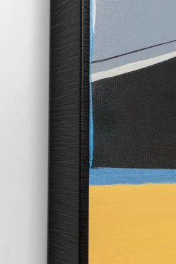 Obraz Do Salonu Abstrakcyjny Pomarańczowy 73x143 Cm
