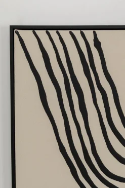 Obraz Do Salonu Artystyczne Wzory Czarne 73x113 Cm