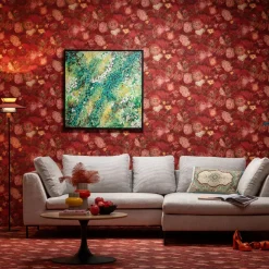 Obraz Do Salonu Odcienie Zieleni Detale Ręcznie Malowane 100x100 Cm