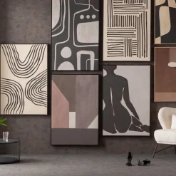 Obraz Do Salonu Odcienie Brązu 73x113 Cm