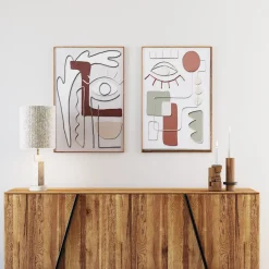 Obraz Do Salonu Oko I Kolorowe Wzory 60x90 Cm