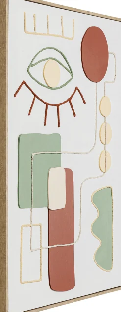 Obraz Do Salonu Oko I Kolorowe Wzory 60x90 Cm