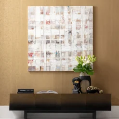 Obraz Do Salonu 120x120 Cm Abstrakcyjny Ręcznie Malowany Kolorowy