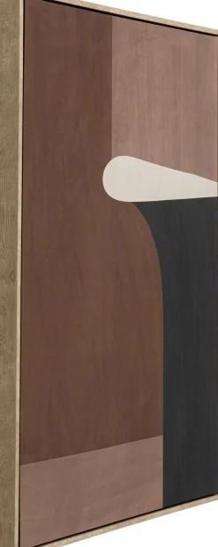 Obraz Do Salonu Z Odcieniami Brązu 63x93 Cm