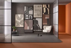 Obraz Do Salonu Z Odcieniami Brązu 63x93 Cm