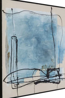 Obraz Dust 100x100 Cm Niebieski