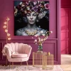 Obraz Flower Art Lady 120x120 Cm