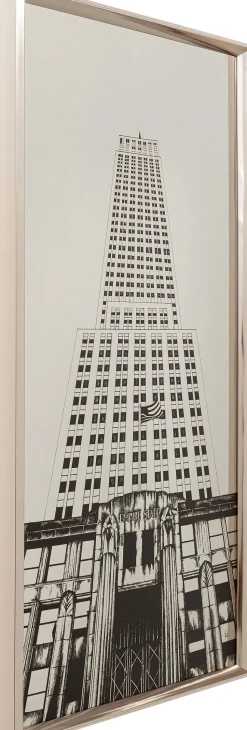 Obraz Front Lustrzany Empire State Building 77x130 Cm
