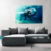 Obraz Glass Swimming Elephant 180x120 Cm Kolorowy