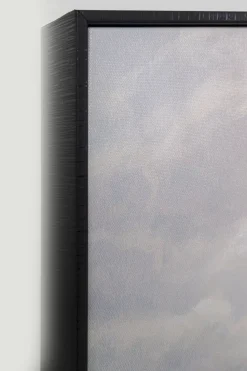 Obraz Kolorowy łódka W Chmurach Rama Czarna 60x120 Cm