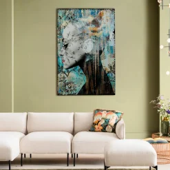 Obraz Lady Flower 100x150 Cm Kolorowy