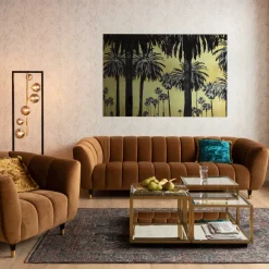 Obraz Metallic Palms 180x120 Cm