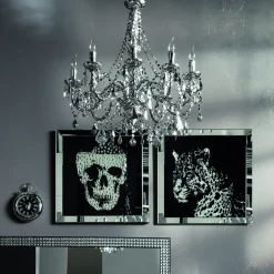 Obraz Mirror Skull 100x100 Cm