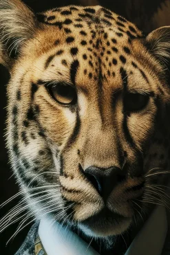 Obraz Szklany Duży 100x150 Cm Motyw Zwierzęcy Pan Gepard
