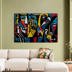 Obraz Szklany Kolorowy Awangardowy 150x100 Cm