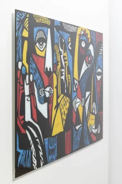 Obraz Szklany Kolorowy Awangardowy 150x100 Cm