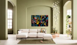 Obraz Szklany Kolorowy Awangardowy 150x100 Cm
