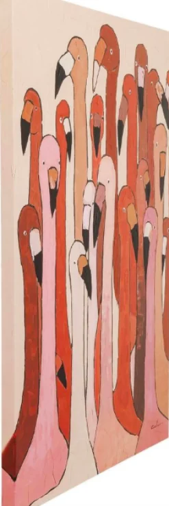 Obraz Touched Flamingo Meeting 90x120 Cm