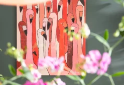 Obraz Touched Flamingo Meeting 90x120 Cm