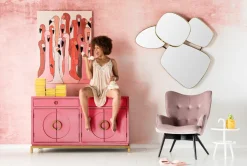 Obraz Touched Flamingo Meeting 90x120 Cm