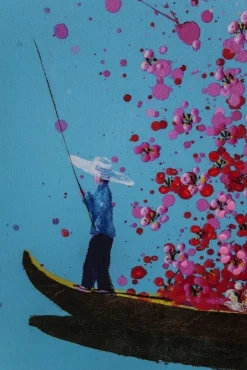 Obraz Touched Flower Boat 120x160 Cm Kolorowy