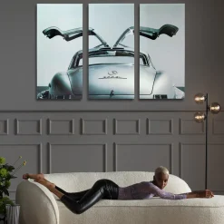 Obraz Triptychon Oldtimer Back 240x160 Cm