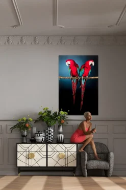 Obraz Twin Parrot 80x120 Cm
